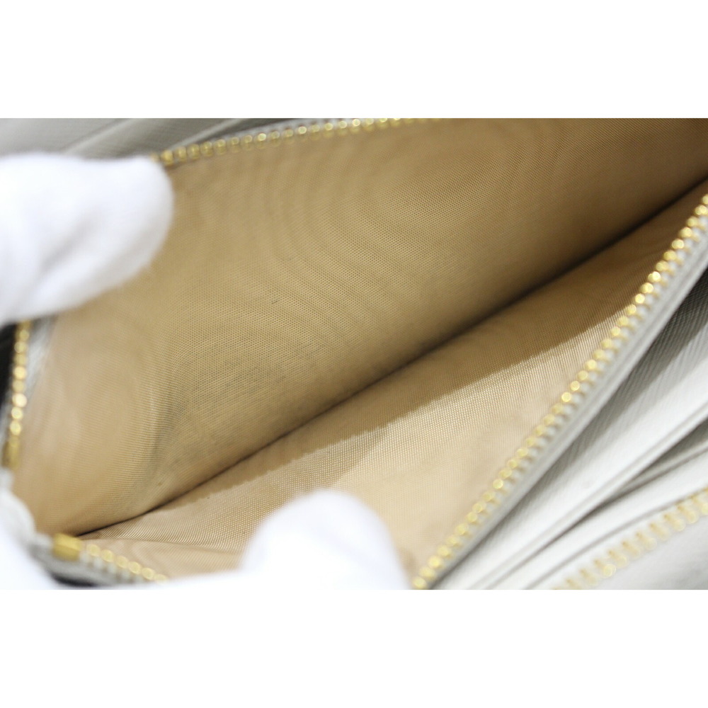Prada Long Wallet Leather White - Picture 10 of 13